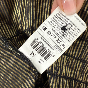 Gold striped halter top (S)