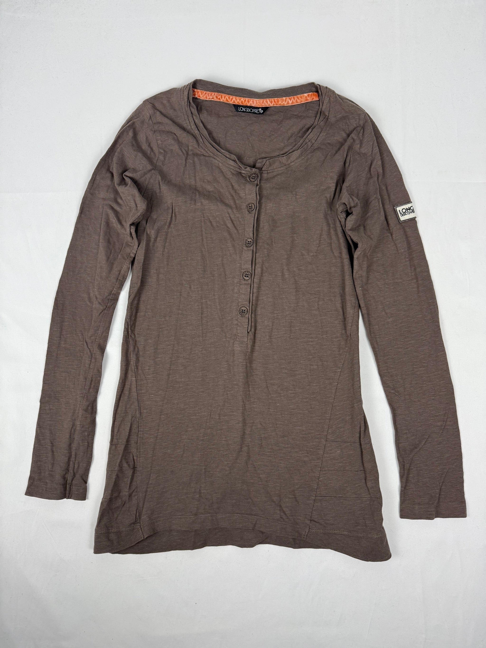 Brown 100% cotton long sleeves top (M/L)