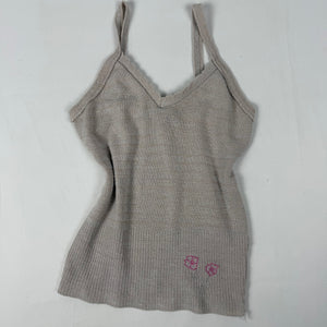 Beige knitted cami top (XS)