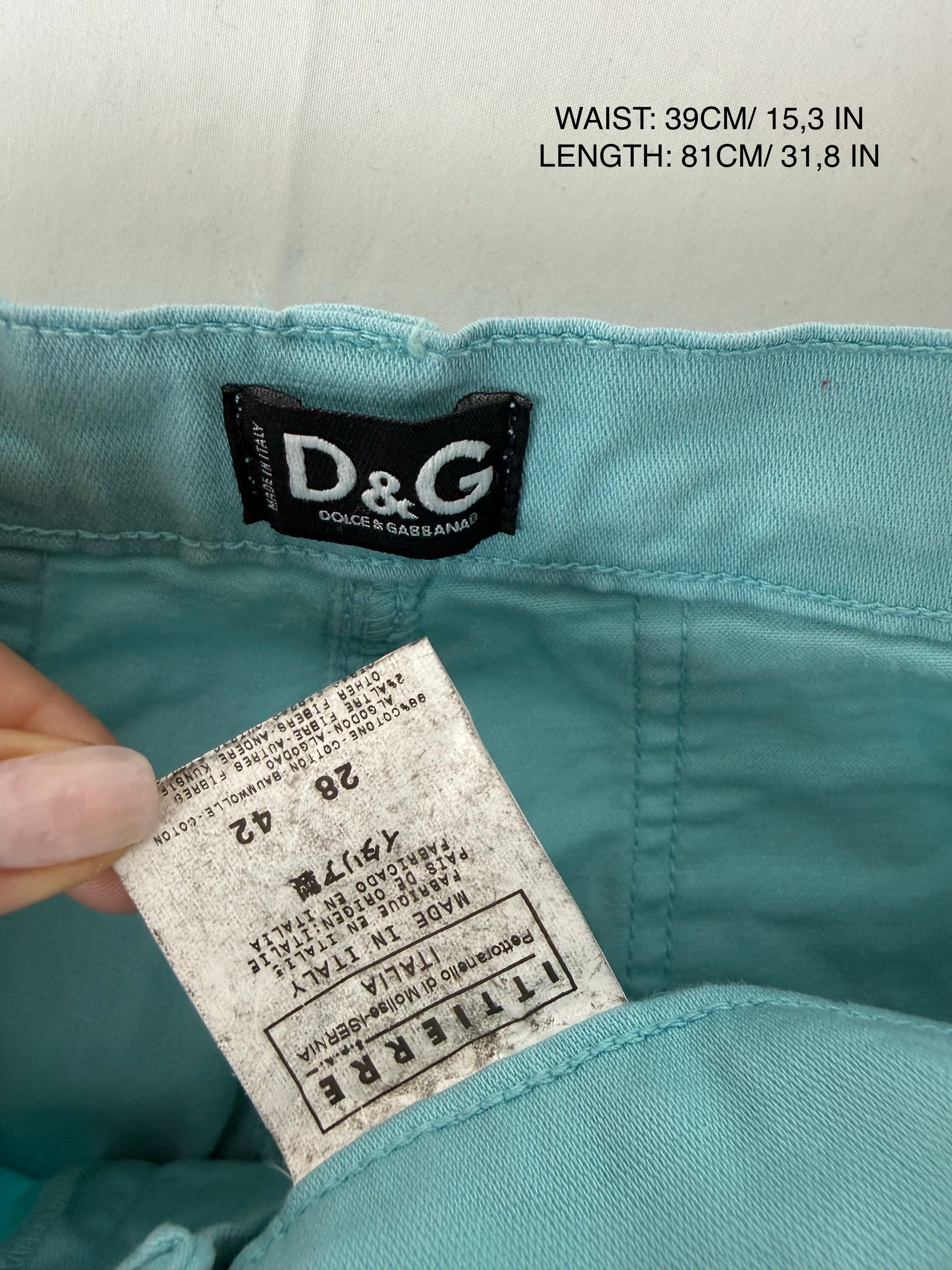 Blue denim low rise capri pants (S)