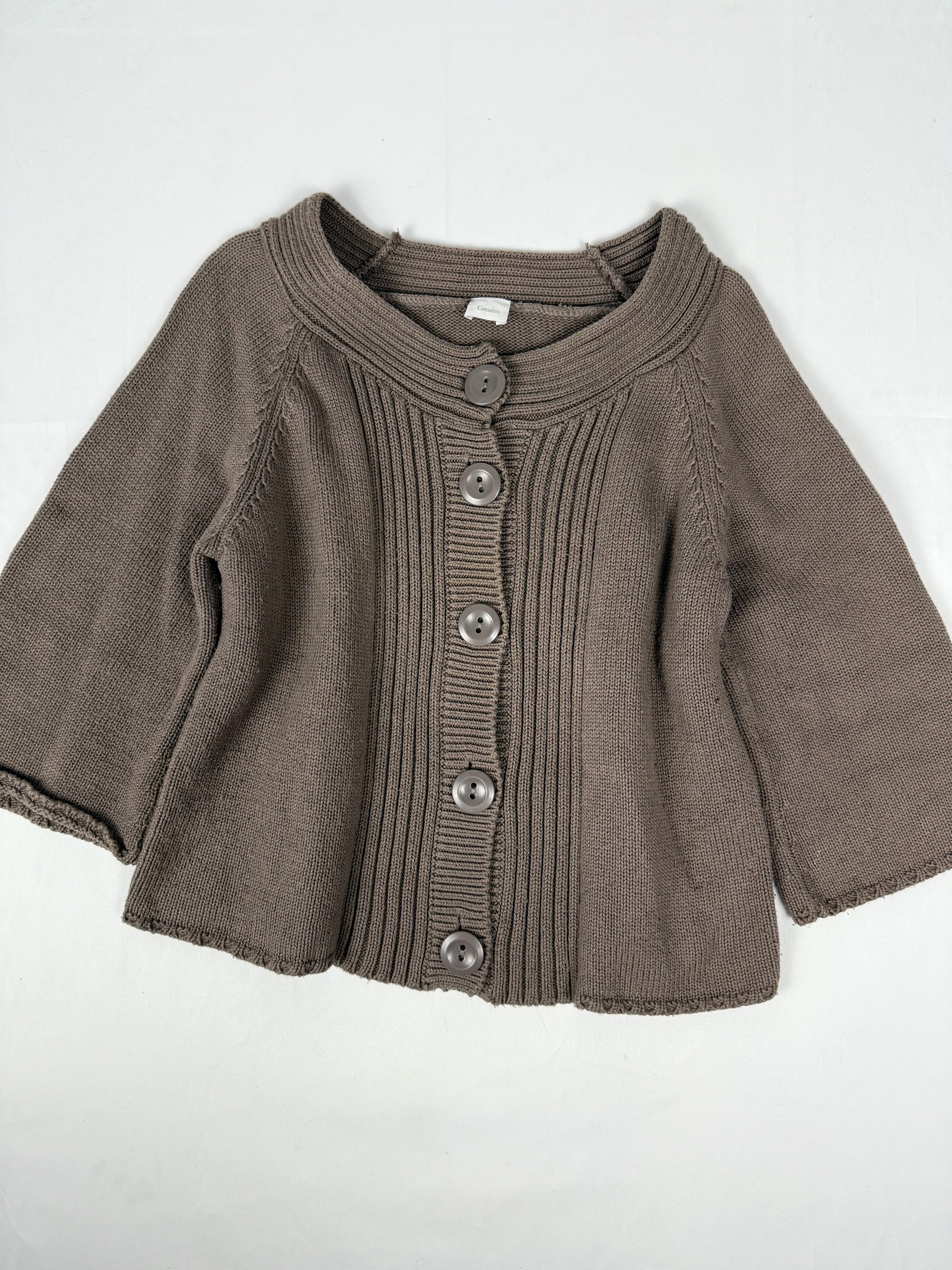 Khaki cardigan jumper (XL)