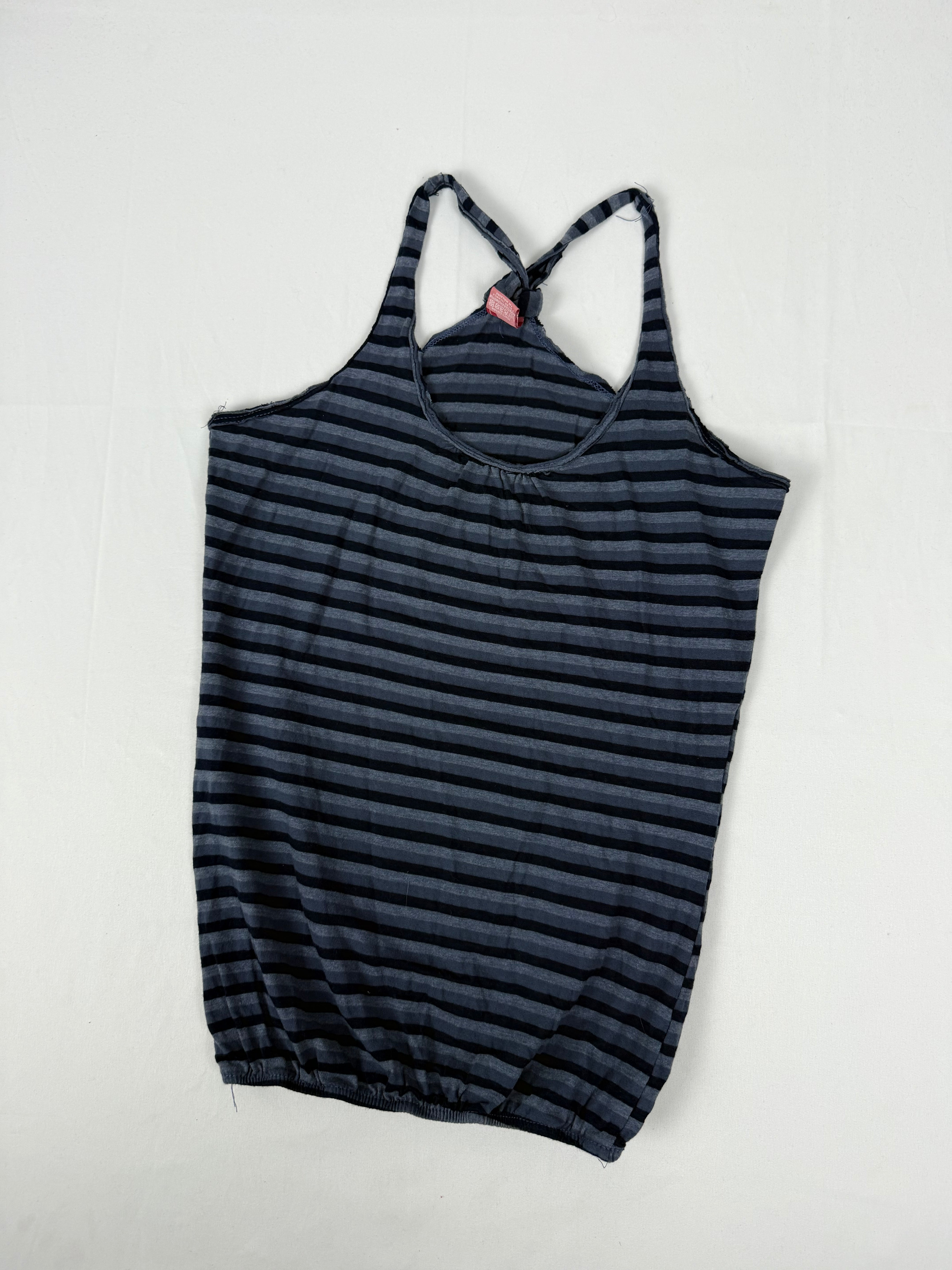 Navy striped 100% cotton top (XL)