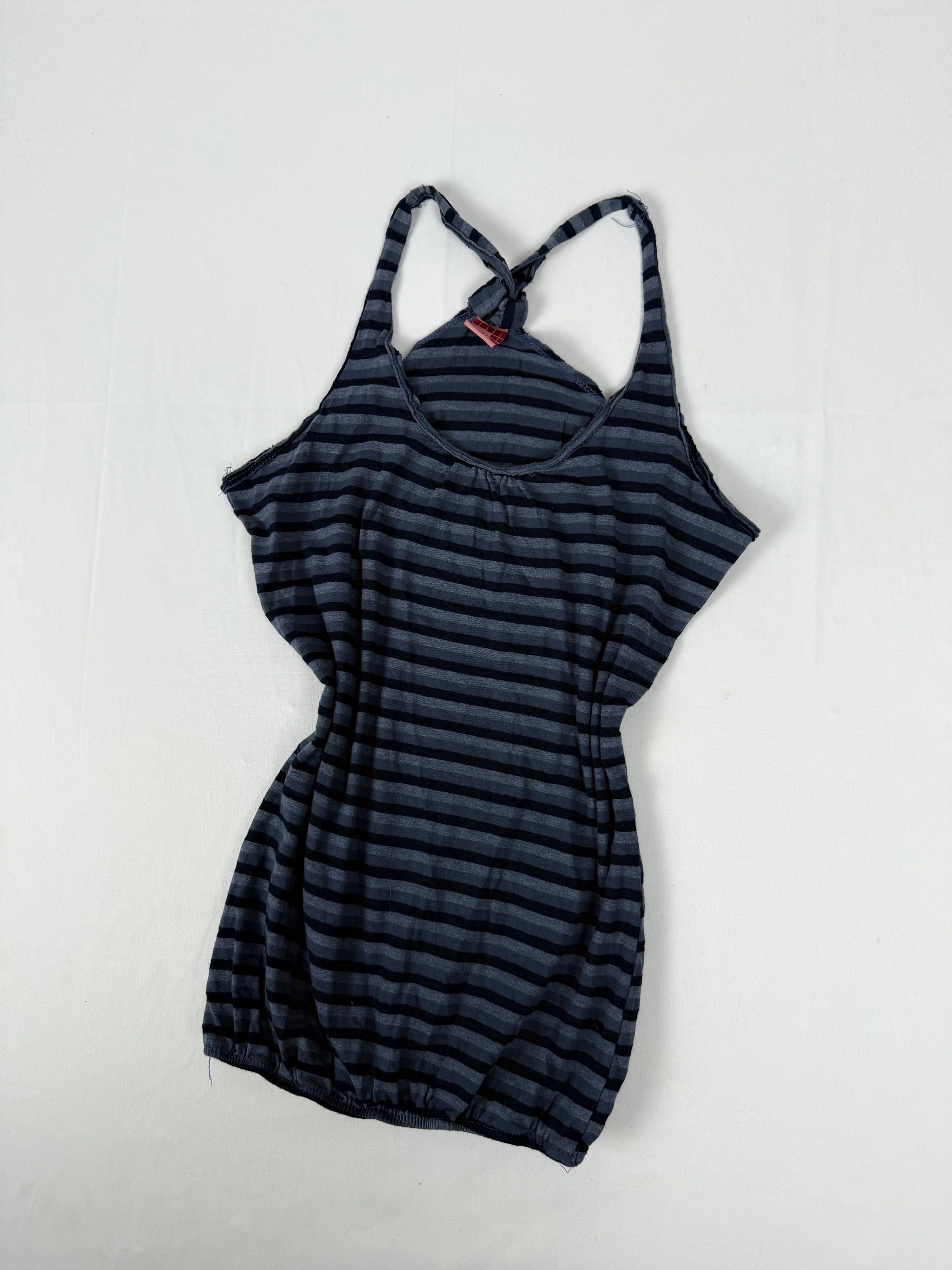Navy striped 100% cotton top (XL)