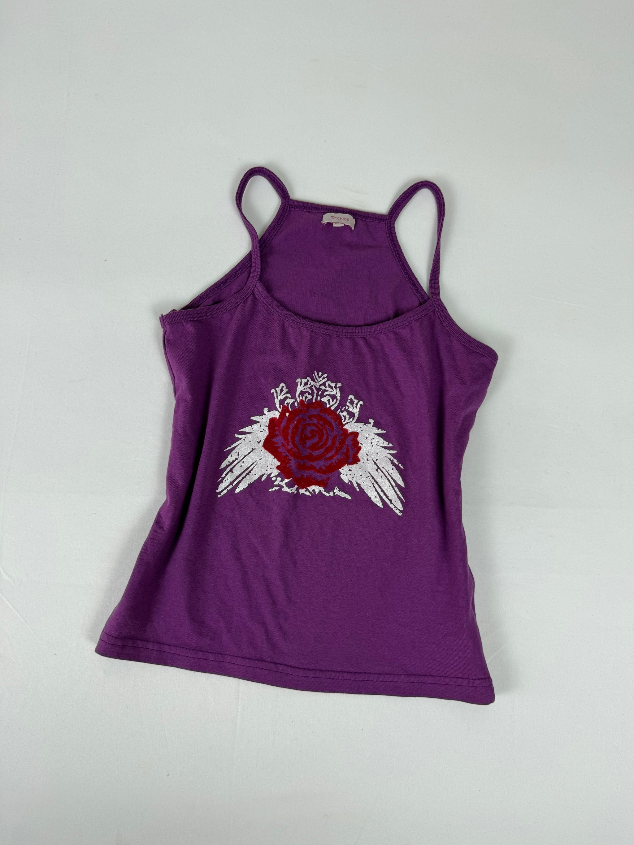 Purple graphic cotton top (S/M)