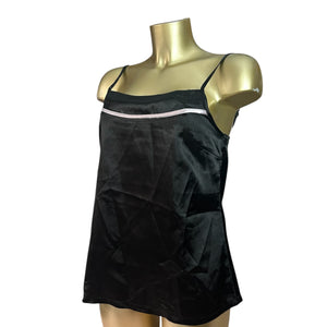Black silky super soft cami top (M)