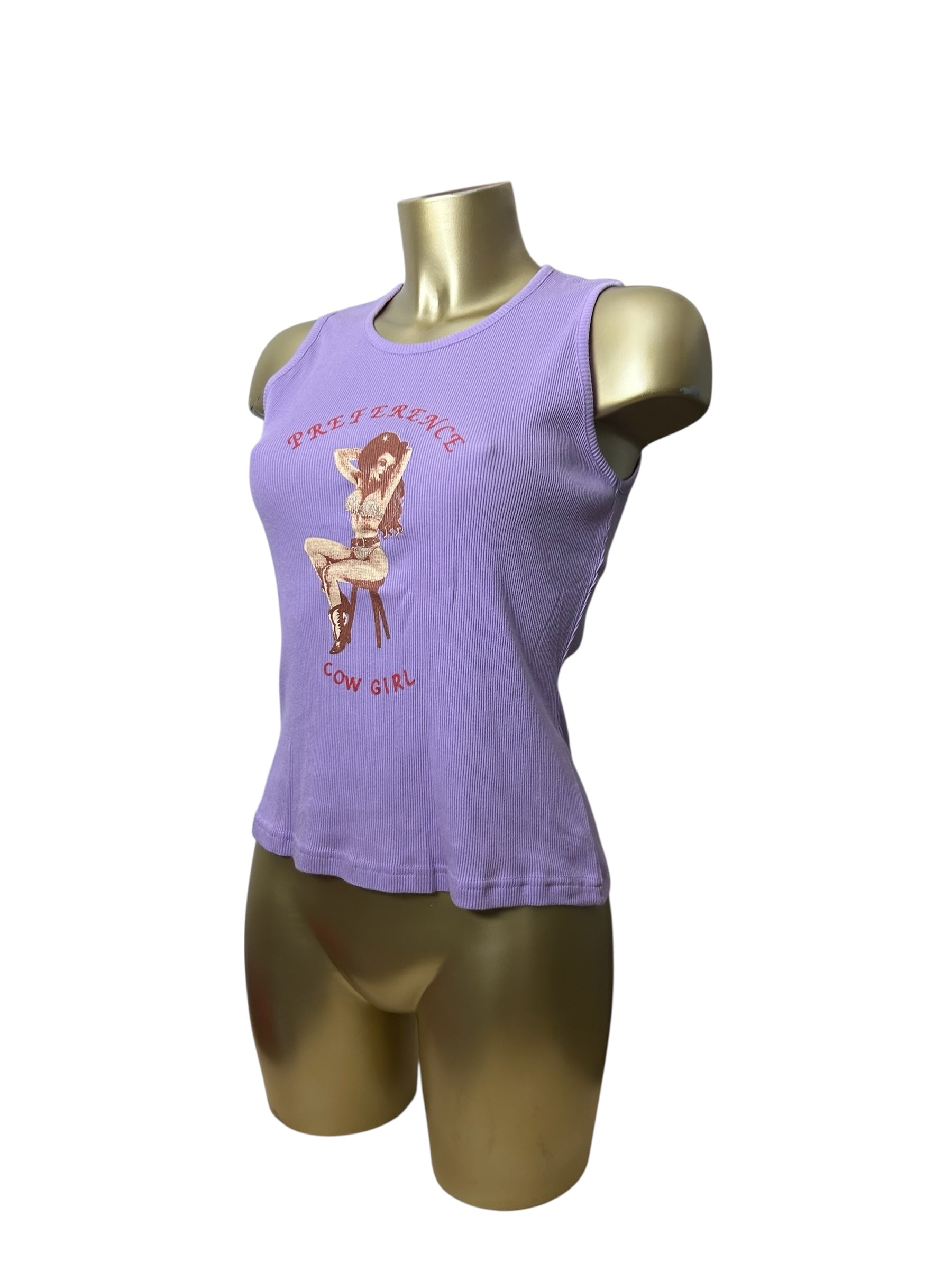 Ribbed logo tank top (M/L)