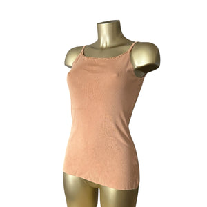 Beige knitted cami top (S)