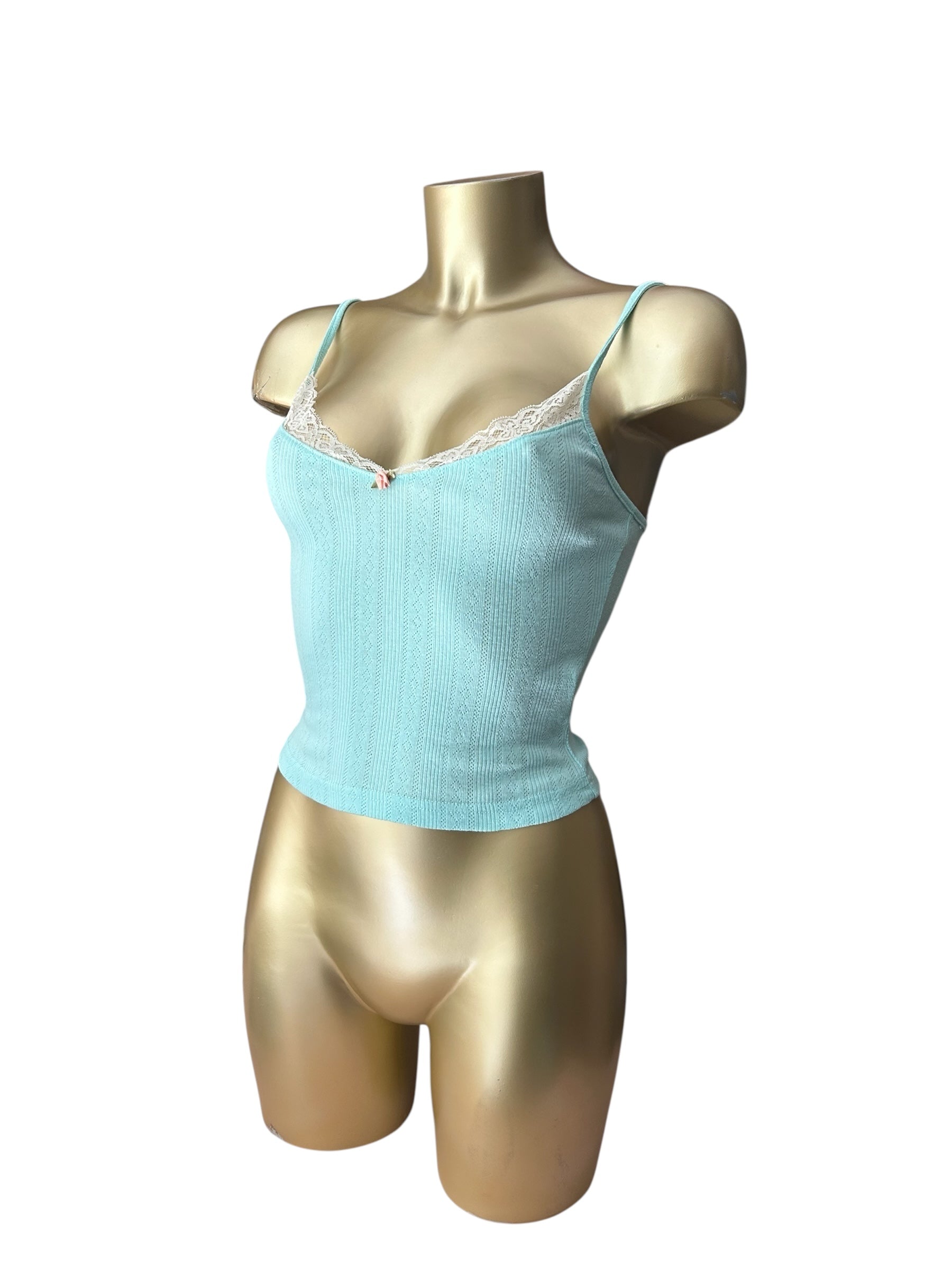 Blue cotton cami top (XS/S)