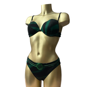 Dark green y2k vintage bikini set (M)