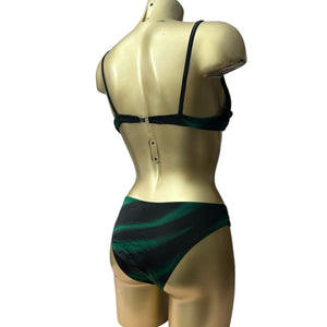Dark green y2k vintage bikini set (M)