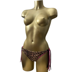 Pink panther low rise bikini bottom (L)