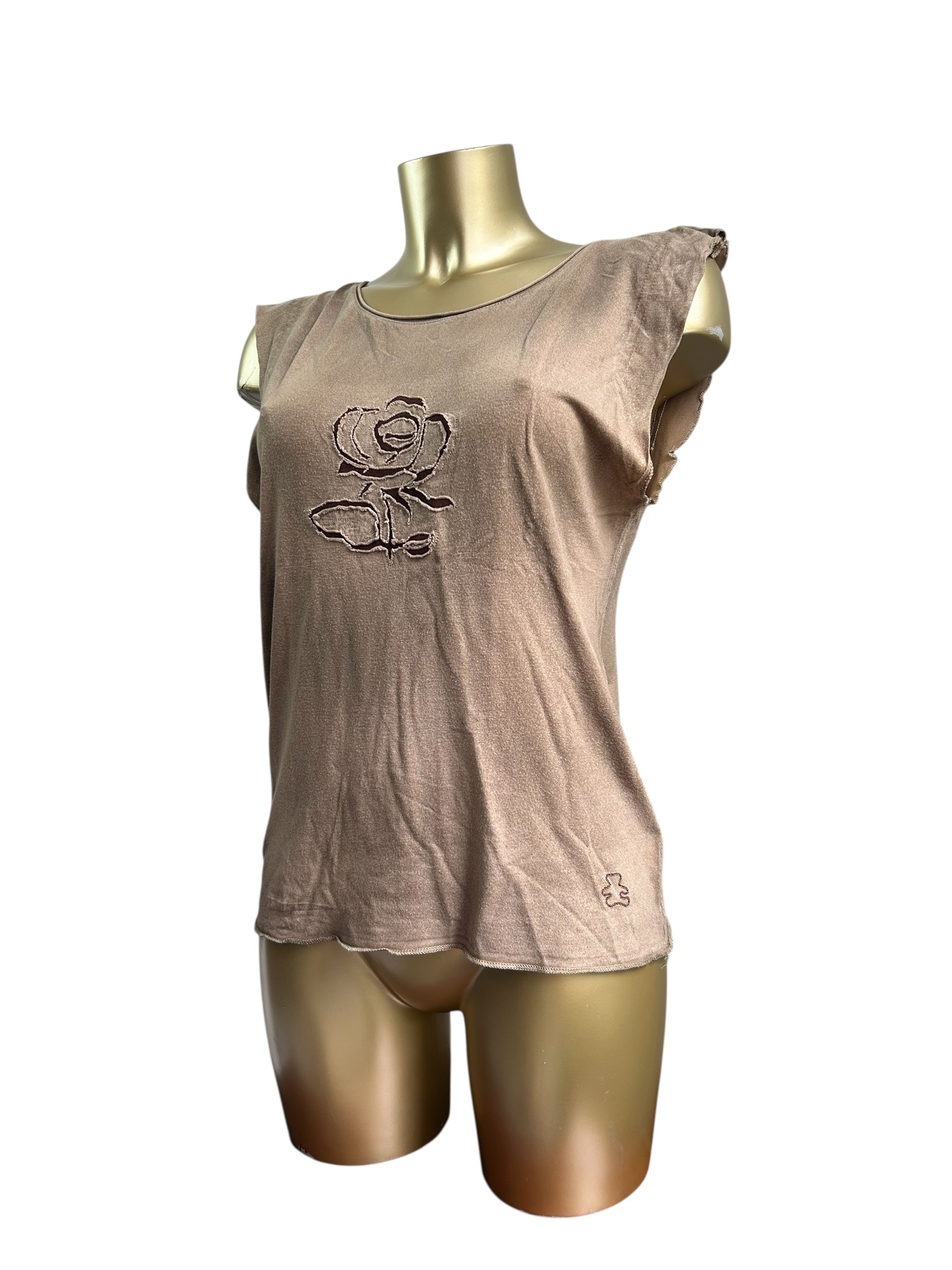 Brown cotton tank top (L)