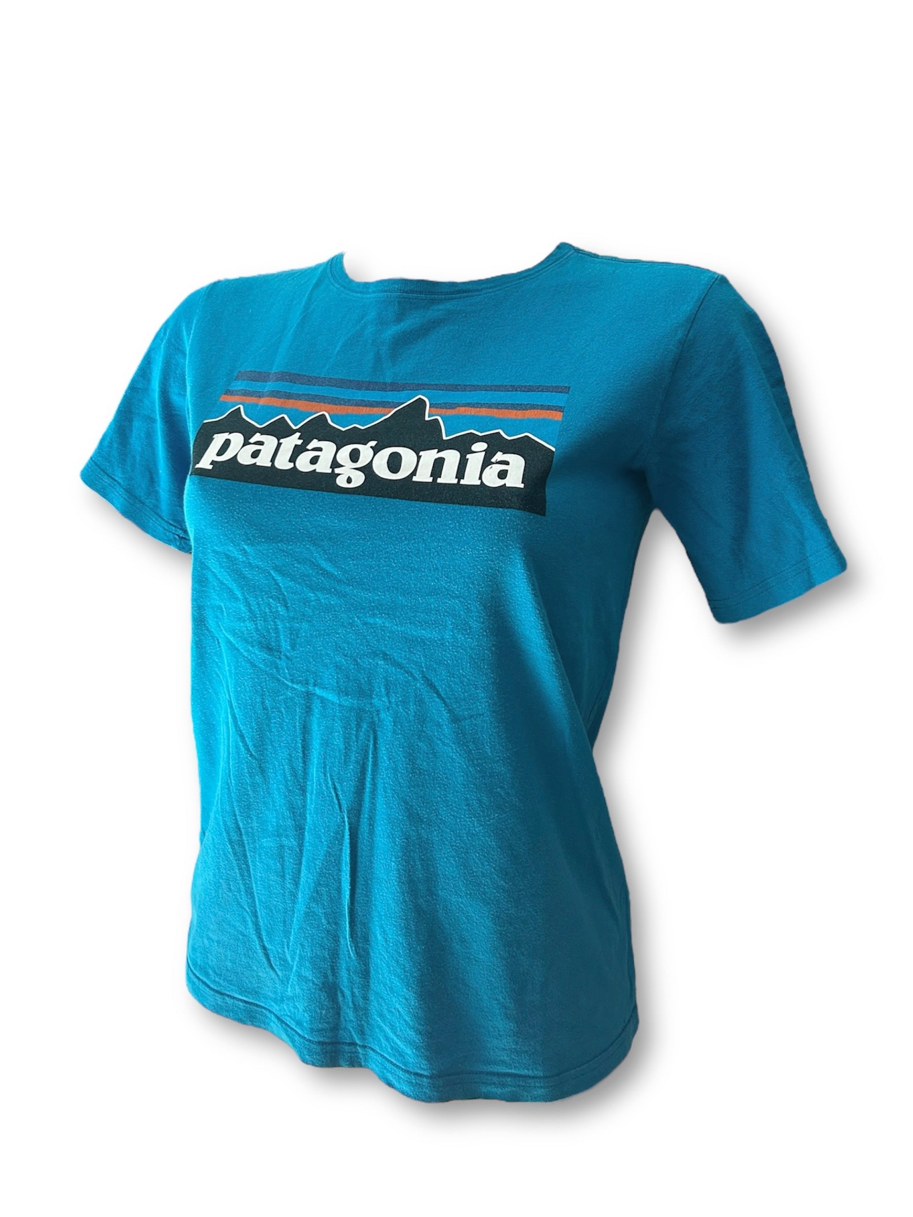 Blue logo 100% cotton tee (S/M)