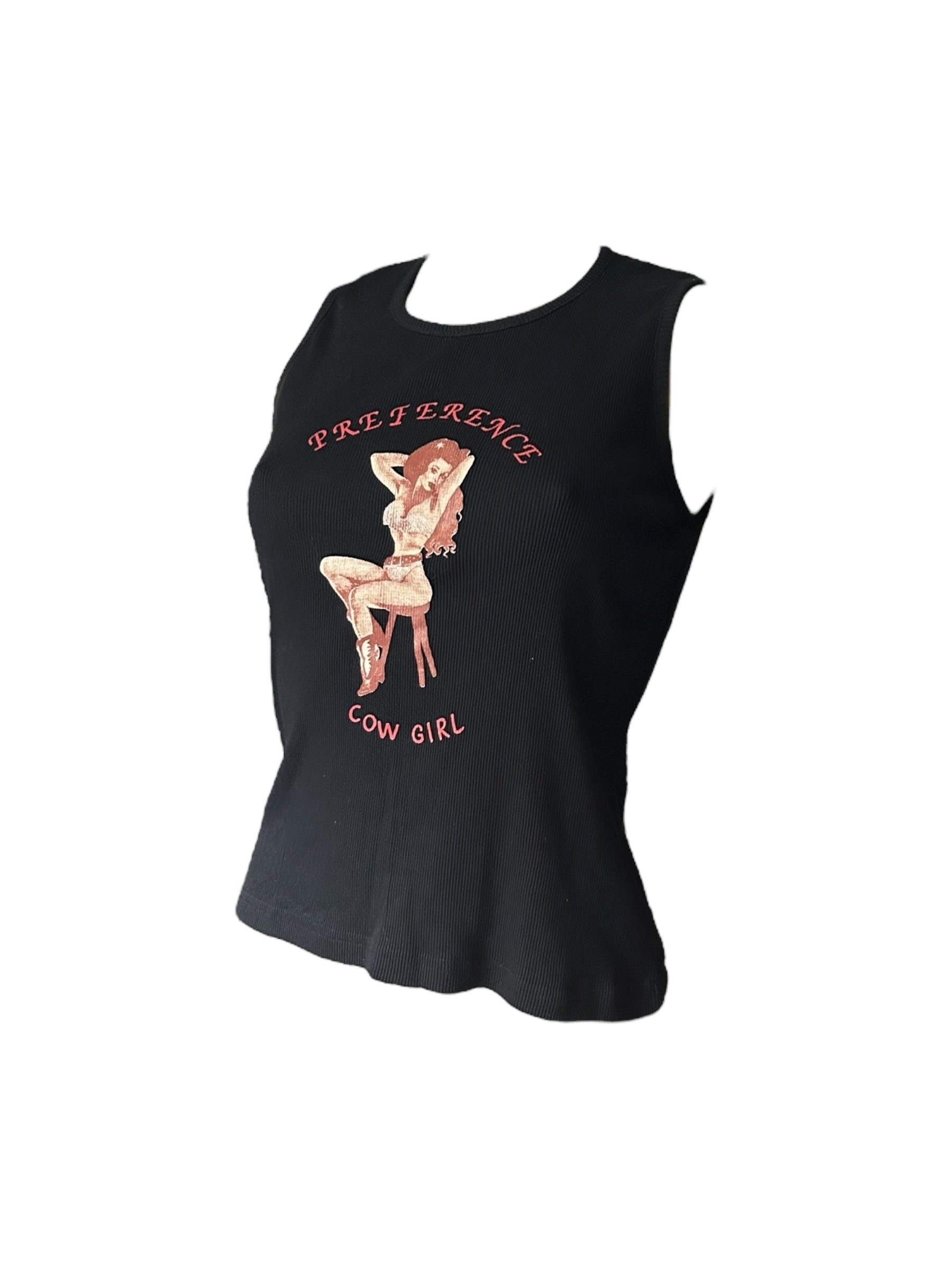 Ribbed logo tank top (M/L)