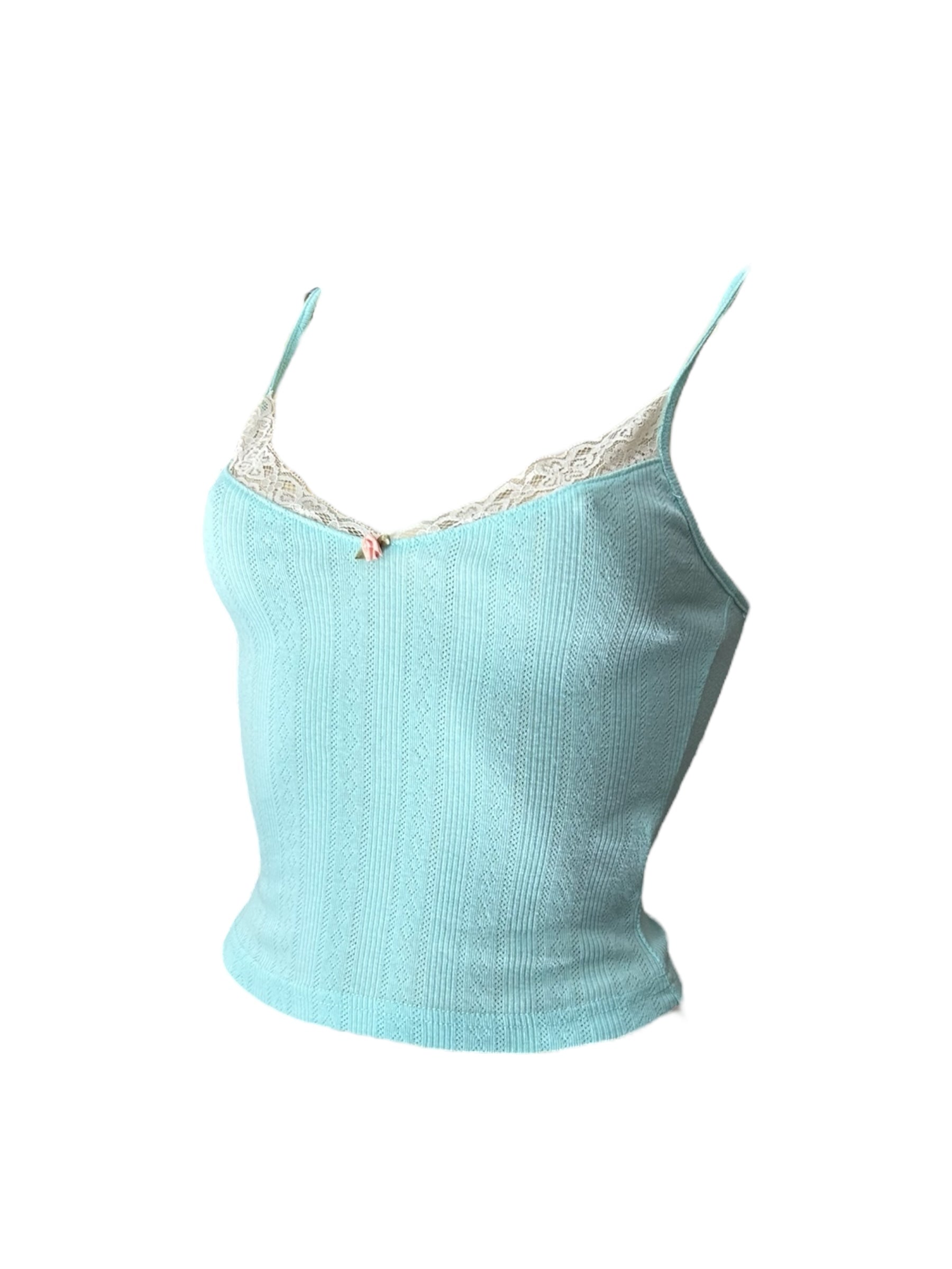 Blue cotton cami top (XS/S)
