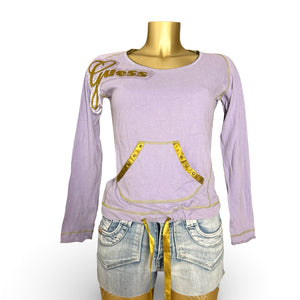 Lilac logo long sleeves top (M/L)