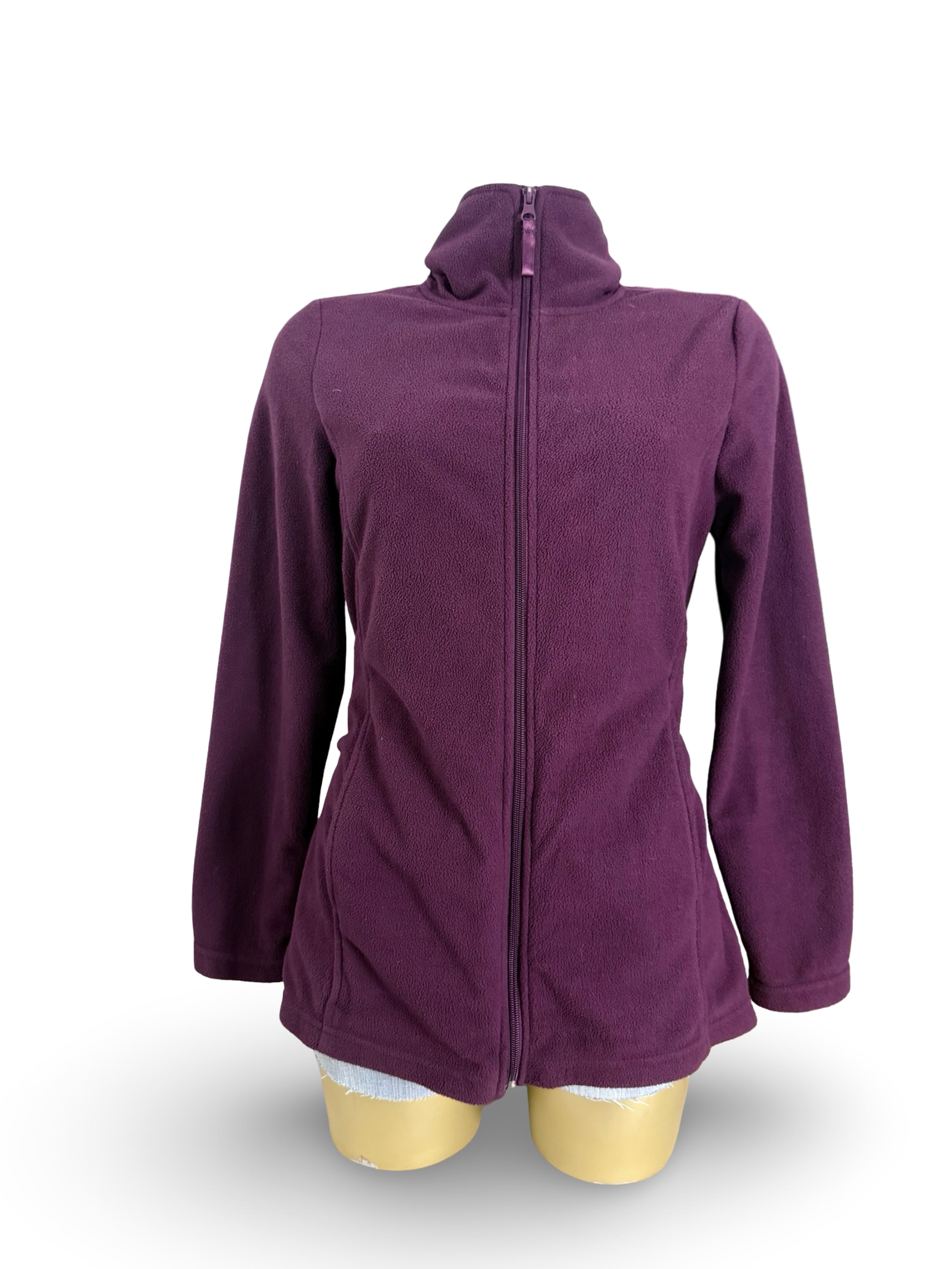 Purple zip up fleece jacket (M/L)