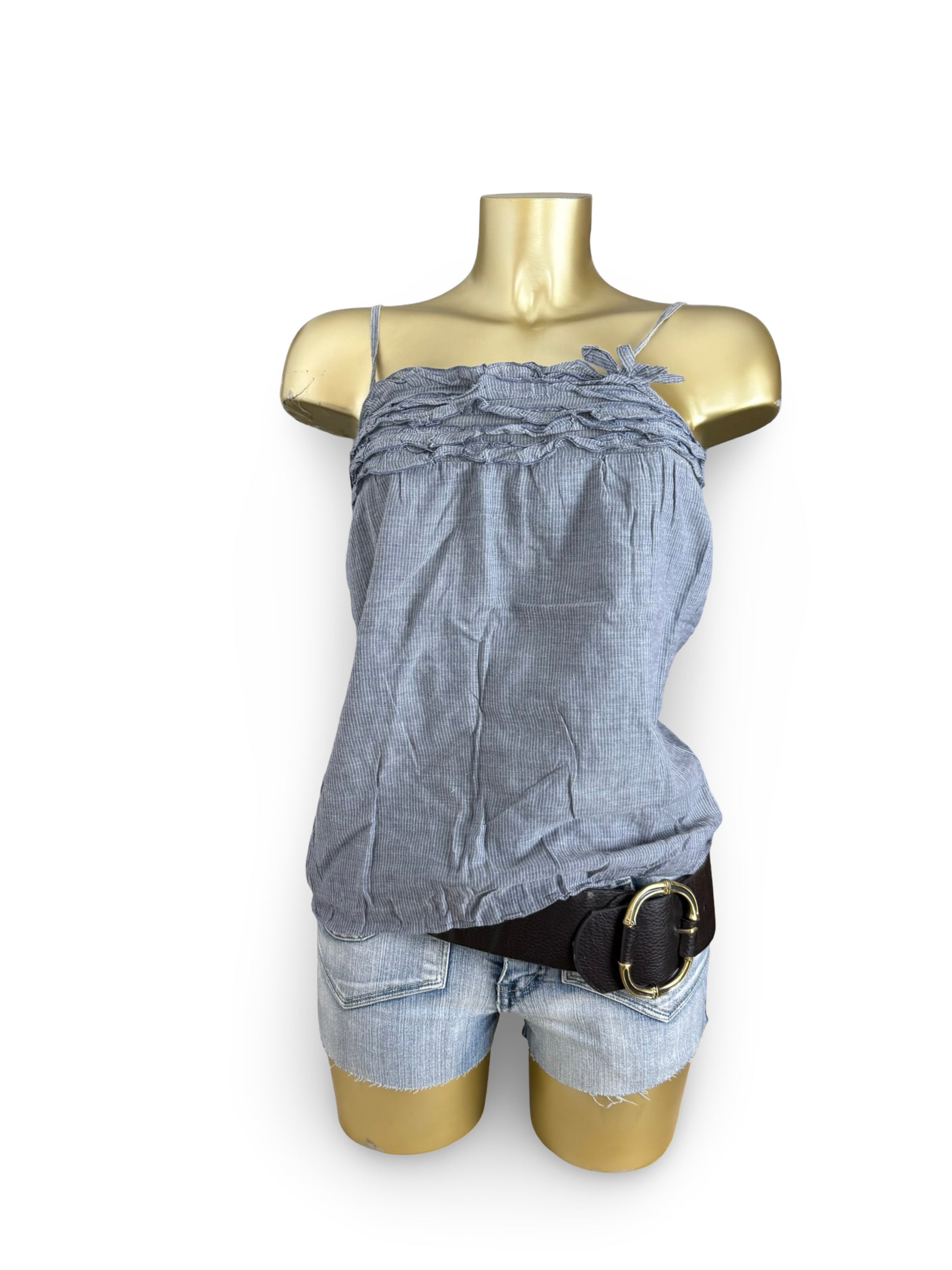 Grey 100% cotton top (S)