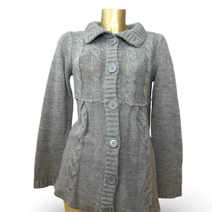 Grey buttons up cardigan jumper (XL)