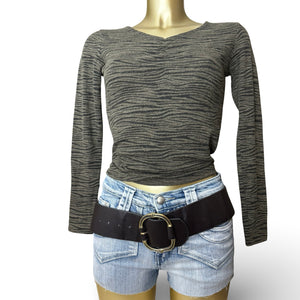 Khaki tiger print jumper (S/M)