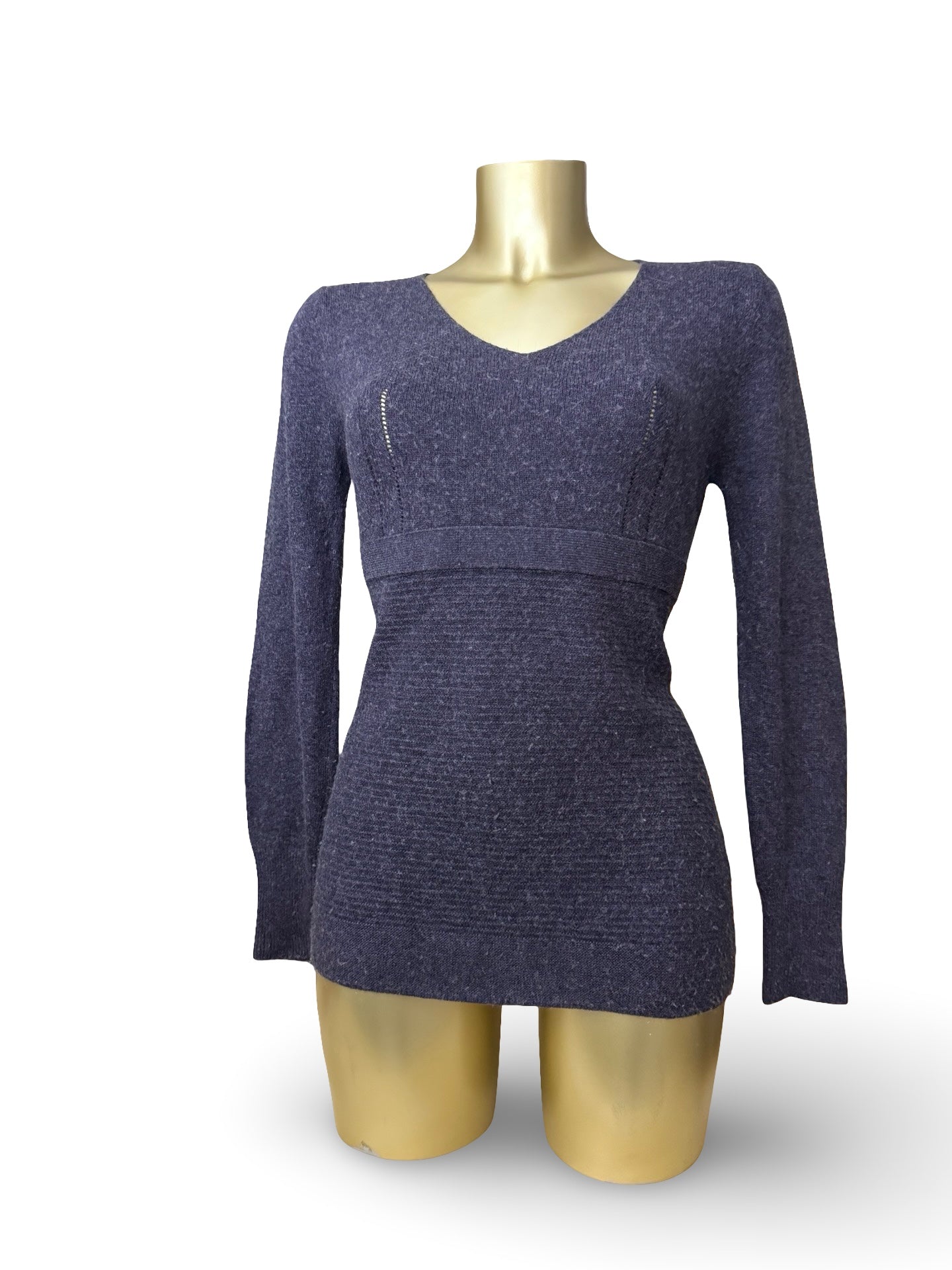 Purple super soft cashmere & wool jumper (M/L)
