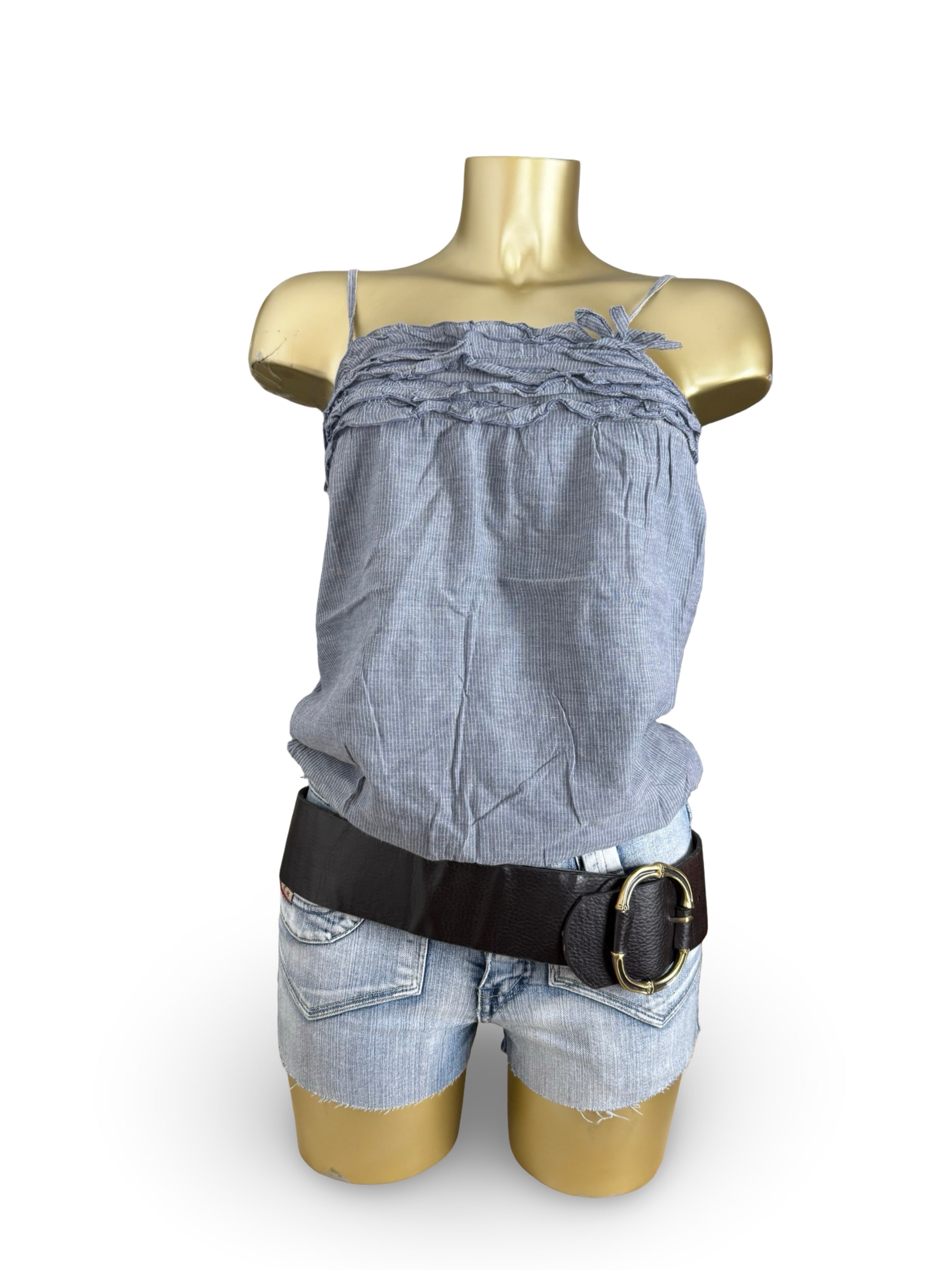 Grey 100% cotton top (S)