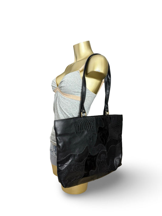 Black shoulder bag (45x31cm)