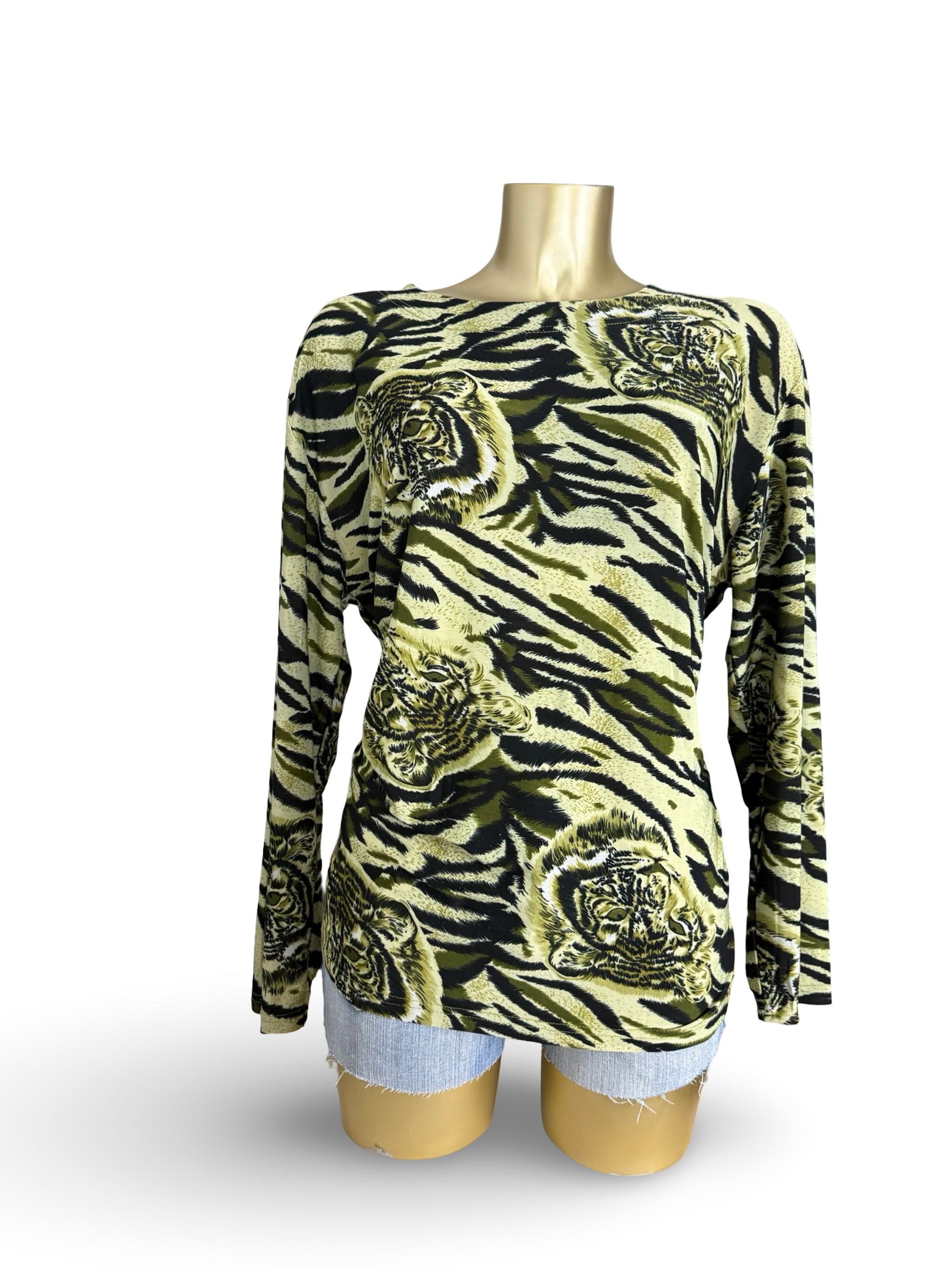 Khaki panther long sleeves top (XXL)