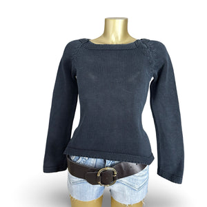 Navy cotton jumper (S/M)