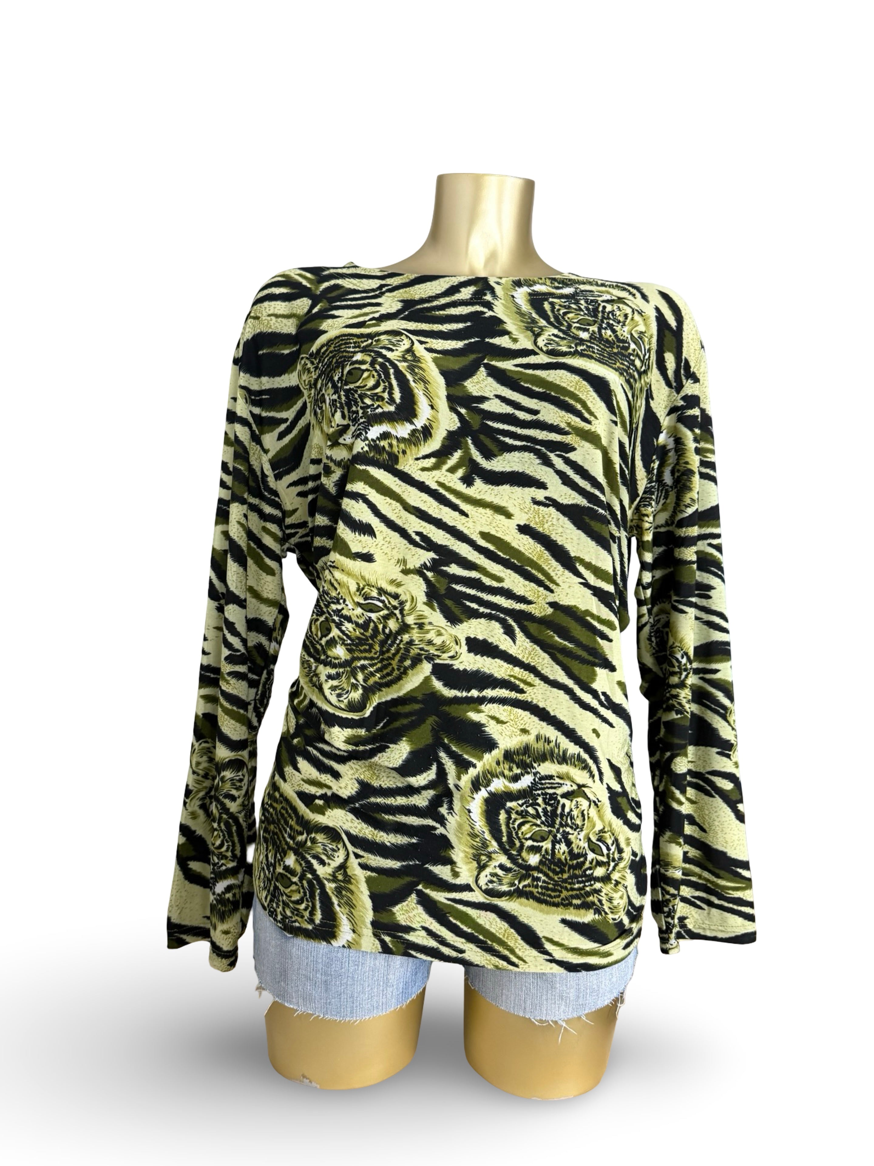 Khaki panther long sleeves top (XXL)