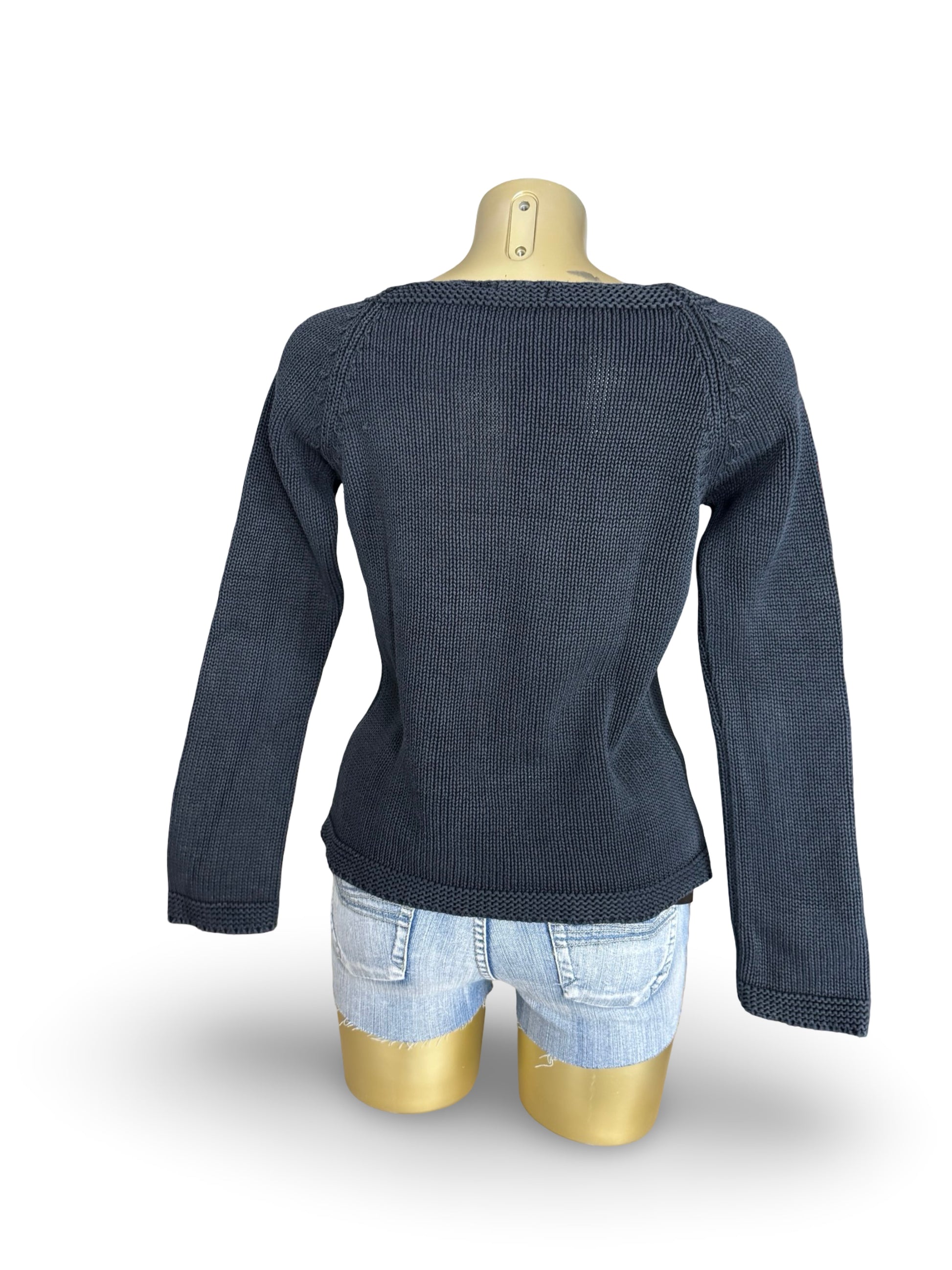 Navy cotton jumper (S/M)