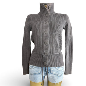 Khaki cardigan jumper (S/M)