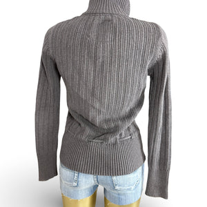 Khaki cardigan jumper (S/M)