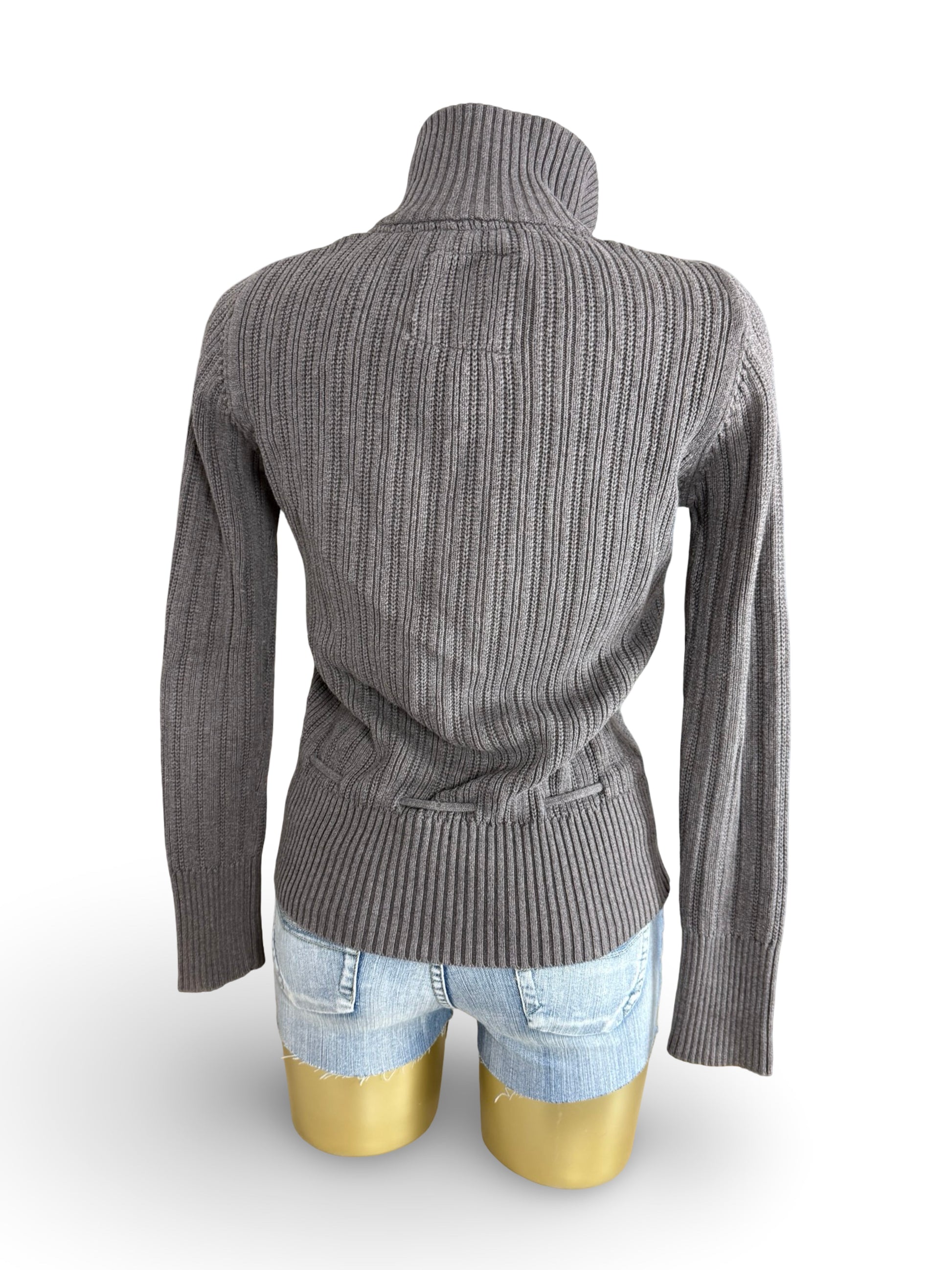 Khaki cardigan jumper (S/M)