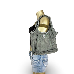 Grey shoulder bag (36x24cm)