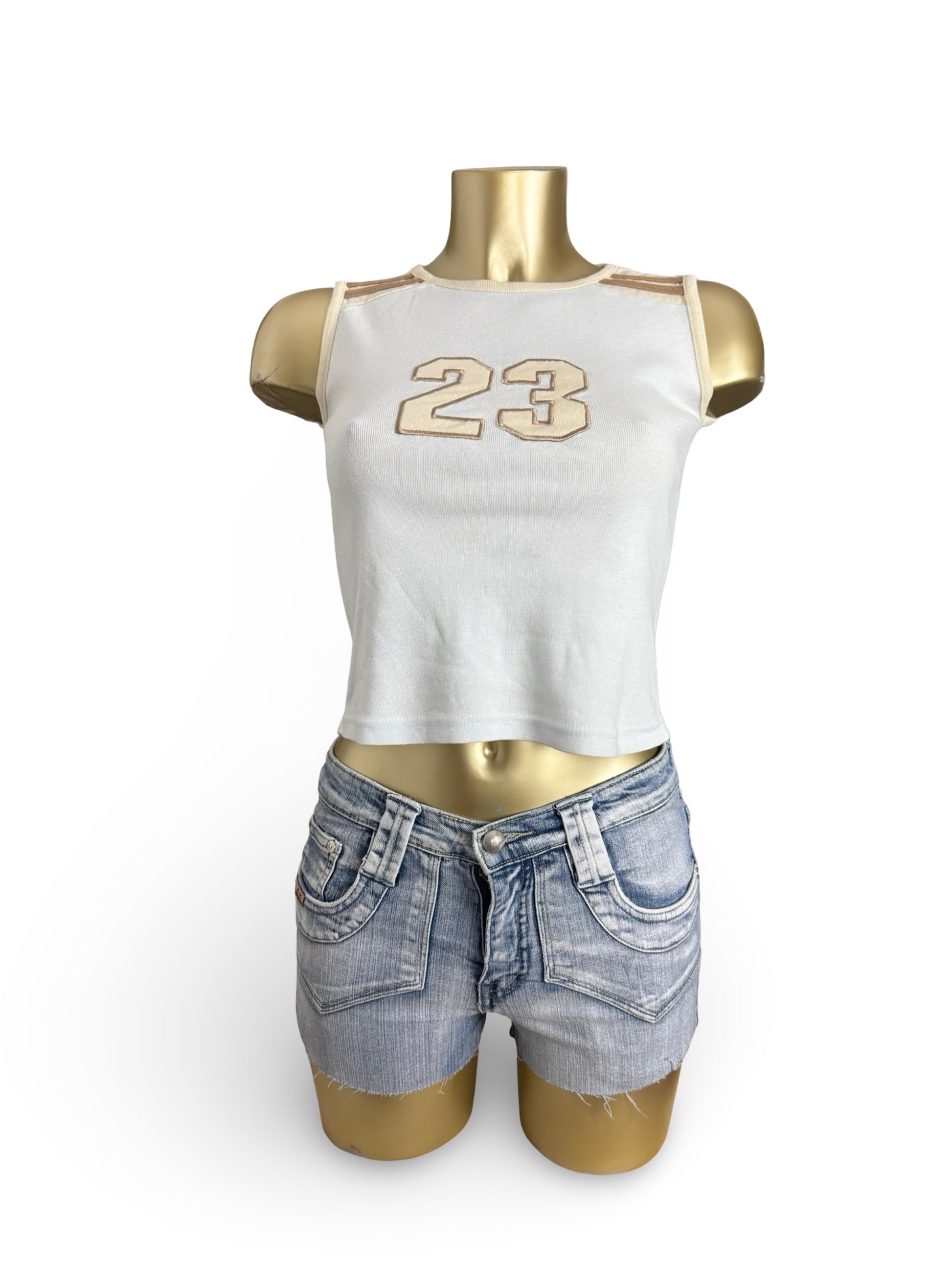 Baby blue activewear cotton top (XS)