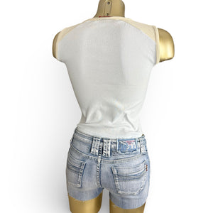 Baby blue activewear cotton top (XS)