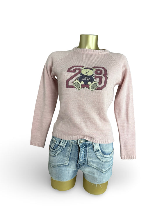 Baby pink logo jumper (M)