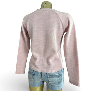 Baby pink logo jumper (M)