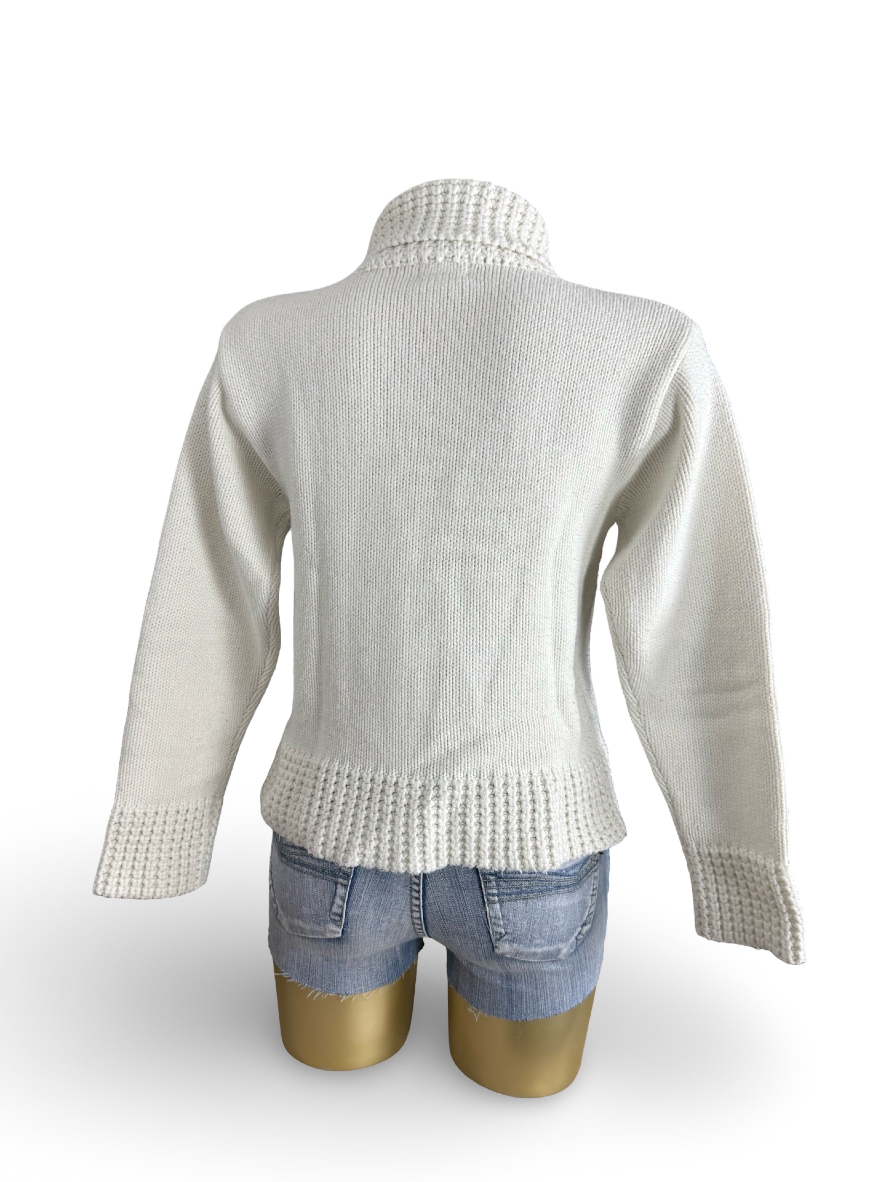 White turtleneck jumper (XS)