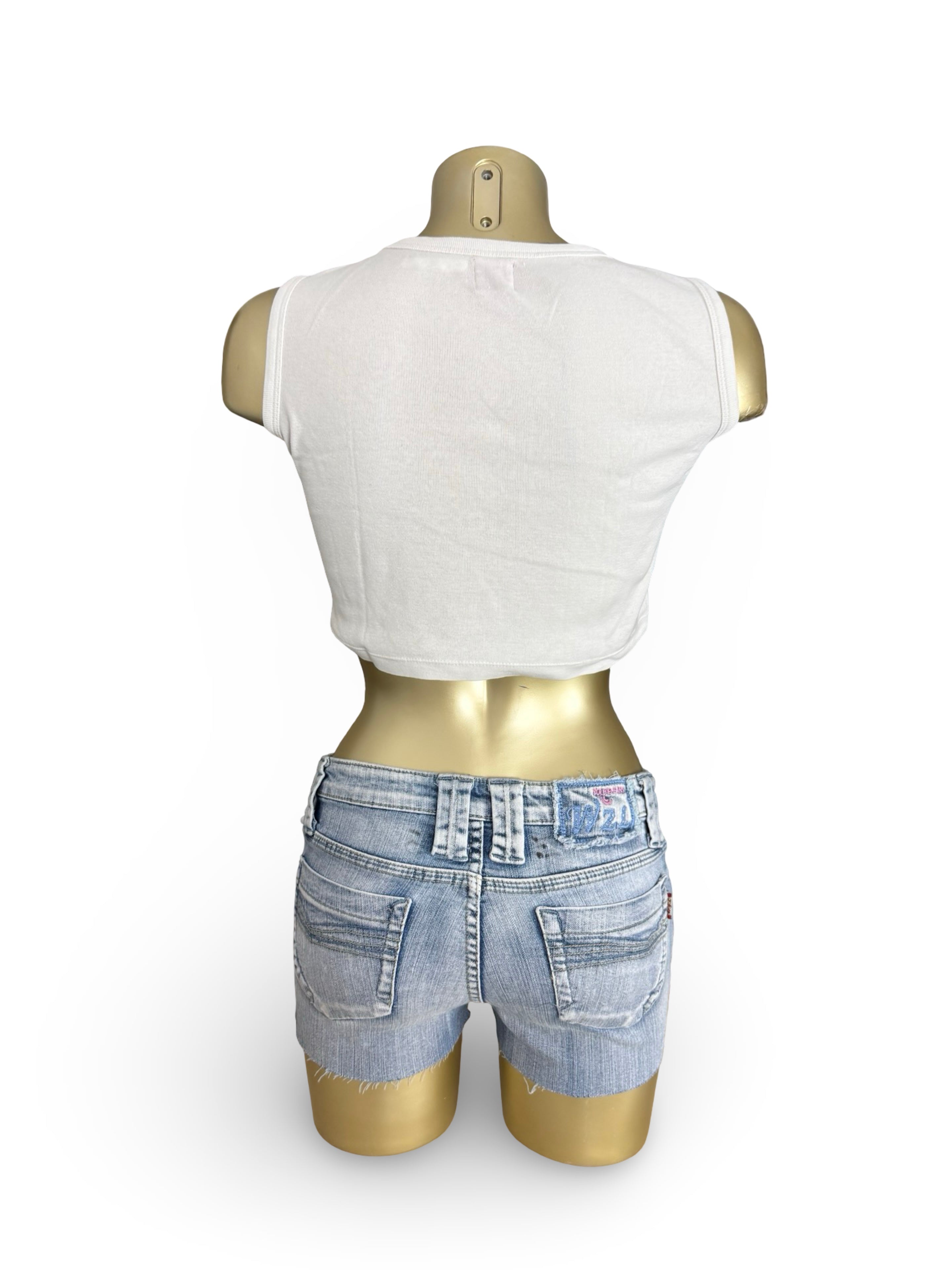 White cherry graphic cotton top (XS)