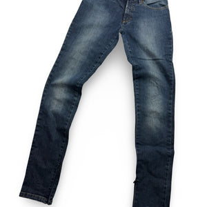 Blue denim low rise skinny pants (XS)