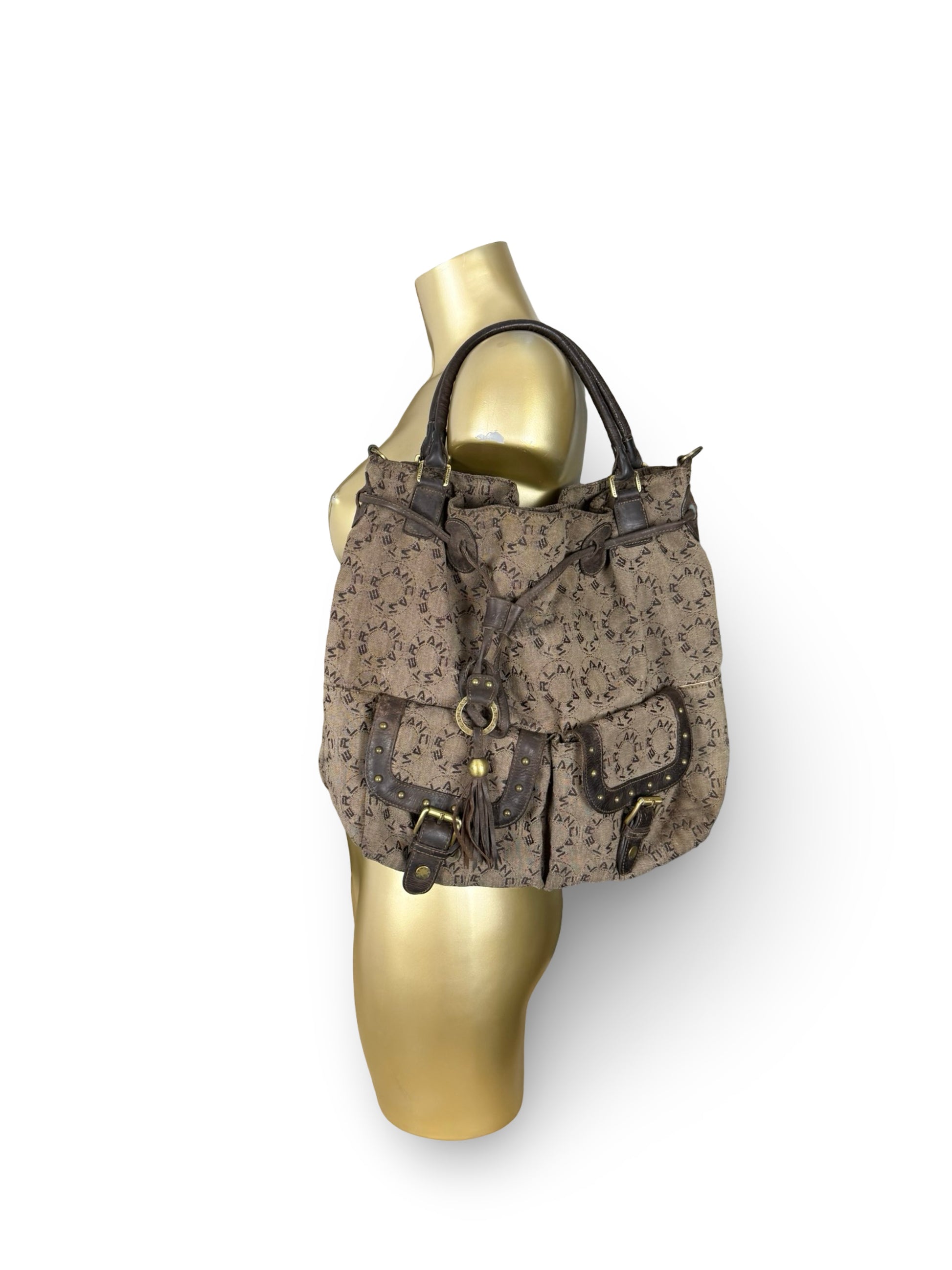 Brown maxi uni shoulder bag (28x38 cm)