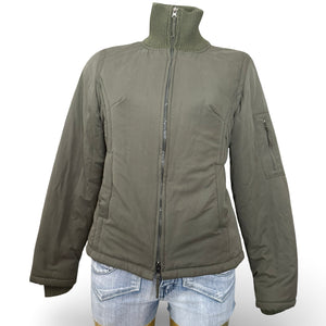 Khaki zip up puffer jacket (M/L)