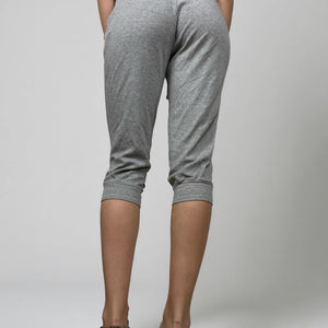 Grey cotton low rise capri pants (XS/S)