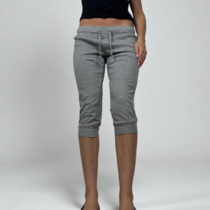 Grey cotton low rise capri pants (XS/S)