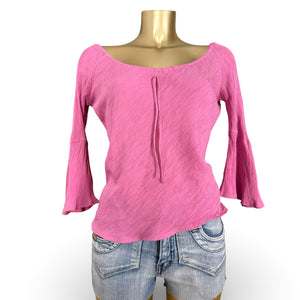 Pink off shoulders long sleeves top (M/L)