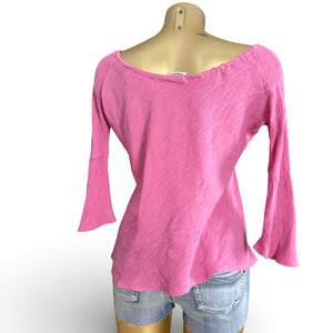 Pink off shoulders long sleeves top (M/L)