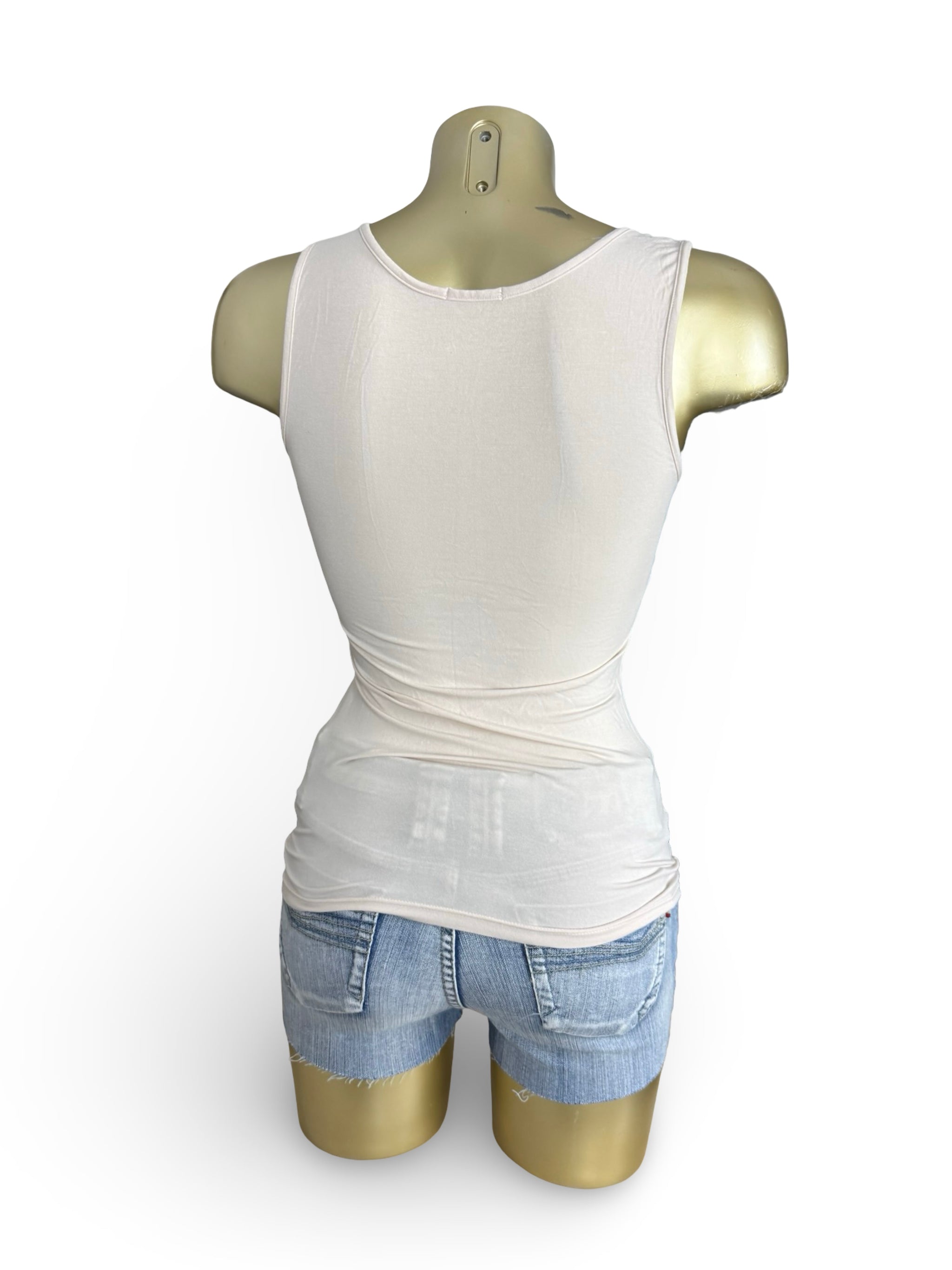 Beige mesh tight fit top (S)