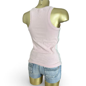 Pink activewear cotton top (M)